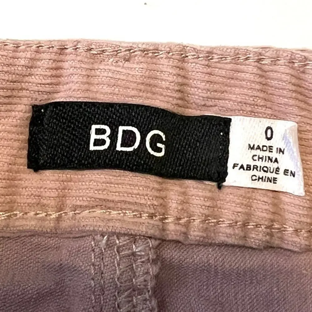 Urban Outfitters Pink Corduroy Mini Skirt Women's XS Soft Dusty Pink Cotton BDG